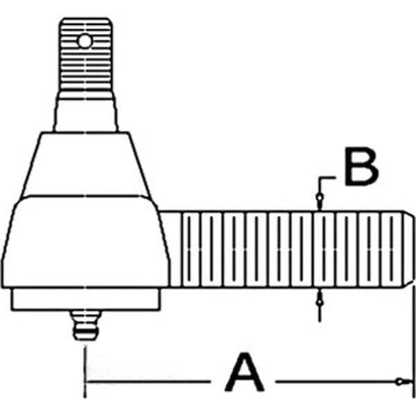 Aftermarket Left Hand Tie Rod End 70207726 - main